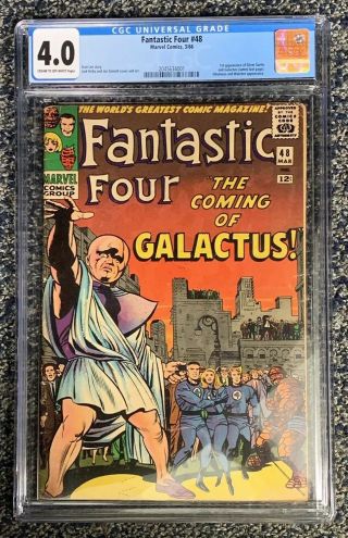 Fantastic Four 48 Cgc 4.  0 First Appearence Of Galactus And Silver Surfer
