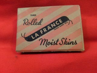 Vintage Condom Dean Condoms 1950s Rolled La France Moist Skins