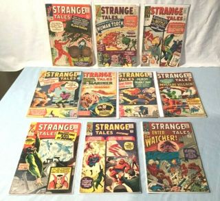 10 Silver Age Marvel Strange Tales 113 To 134 Comic Books Early Dr.  Strange