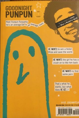 Goodnight PunPun Vol 1 Signed Remarked by Inio Asano Extremely HTF 2