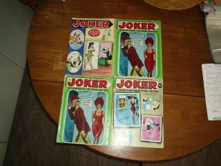4 Joker Magazines Humorama Bill Ward Art May 72 2 - Nov 70 Feb 71