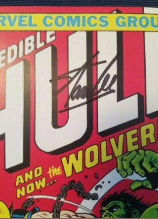 The Incredible Hulk 181 Wolverine 1st Apperance Signed Rare Reprint 2