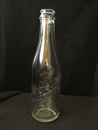 6 1/2 Oz - Dr Pepper Bottle - Embossed 10 - 2 - 4 Made By Ball