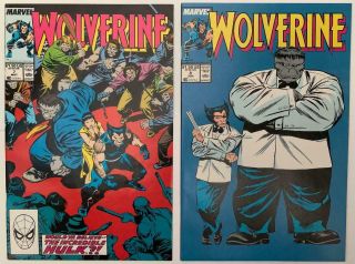 (1989) Wolverine 7 & 8 Joe Fixit (the Hulk) Appears