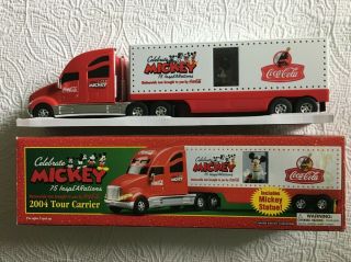 Coca - Cola Mickey 2004 Tour Carrier Special 75th Anniversary Collectors Edition