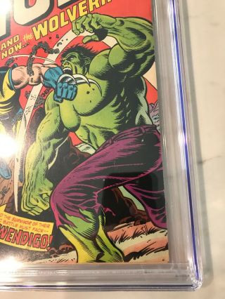 Incredible Hulk 181 CGC 7.  0 OW - W 1st Wolverine CHEAPEST ON EBAY 4