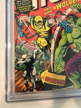 Incredible Hulk 181 CGC 7.  0 OW - W 1st Wolverine CHEAPEST ON EBAY 5