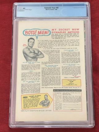 Fantastic Four 48 CGC 6.  0 First Appearance Of Silver Surfer/ Galactus 3
