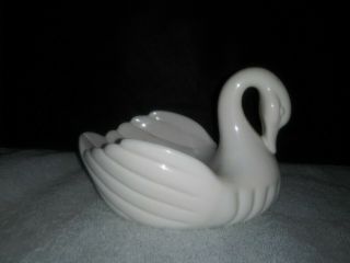 Ivory Andre Richard Ceramic Porcelain Swan - Trinket Holder/dish