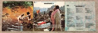 WOODSTOCK - 3 RECORD SET 1970 Pressing COTILLION Hendrix,  The Who EX 6