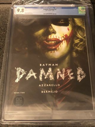 Batman Damned 2 Cgc 9.  8 Dc Black Label