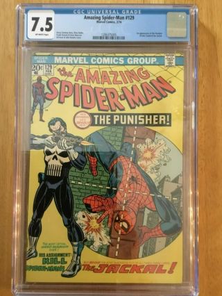 Spider - Man 129 Cgc 7.  5 1st Appearance The Punisher Marvel Comics (1974)