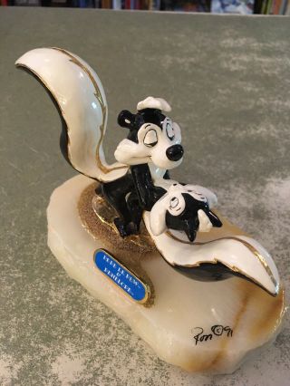 Ron Lee Pepe Le Pew And Penelope Metal And Stone Statue 716/2750