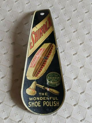 Antique Shinola Shoe Horn Shoe Polish Advert