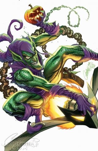 Spider - Man 800 - J Scott Campbell " Virgin " Green Goblin Cover / Stan Lee