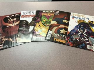 What If? Infinity 1 (2015) Marvel Complete Set Of 5 Thanos X - Men Dark Reign