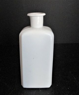 Antique Milk Glass Bottle Circa Late 1800s To Early 1900s - 5 " Tall