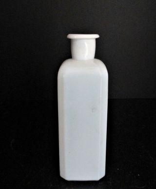 Antique Milk Glass Bottle Circa Late 1800s to early 1900s - 5 