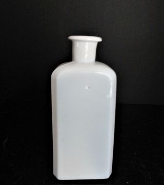 Antique Milk Glass Bottle Circa Late 1800s to early 1900s - 5 