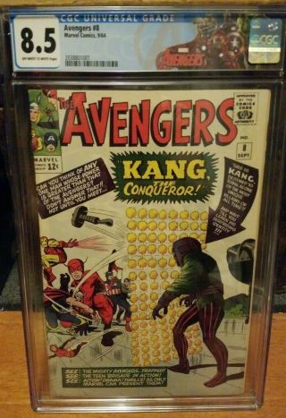 Avengers 8 Cgc 8.  5 1st Appearance Of Kang The Conqueror Ow/ White Page Quality