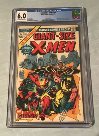 Giant - Size X - Men 1 Comic Book Cgc 6.  0