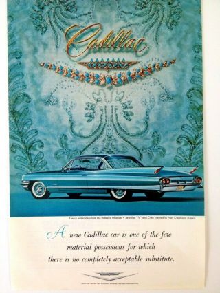 1961 Cadillac Sixty - Two Coupe Vintage Print Ad