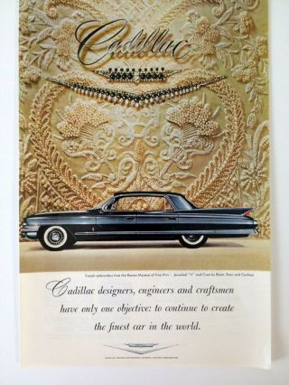 1961 Cadillac Vintage Print Ad