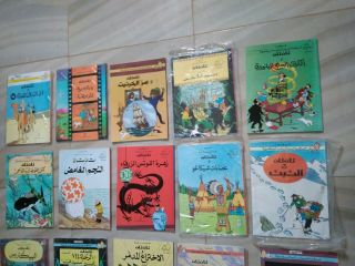 TINTIN Hergé 17 Comics In Arabic Edition,  Adventure Comic,  Children Book,  Egypt 3