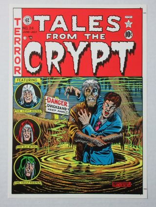 Ec Comics Tales From The Crypt 24 Horror Monster Comic Book Art Poster