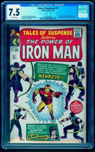 Tales Of Suspense 57 Cgc 7.  5 1st First Hawkeye See Our 52 First Black Widow