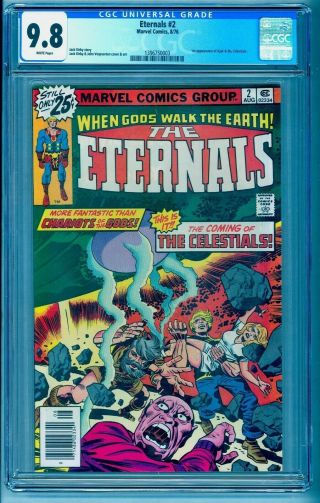 Eternals 2 Cgc 9.  8 White Pgs 1st Celestials Lowest On Ebay See Our 1 3 4