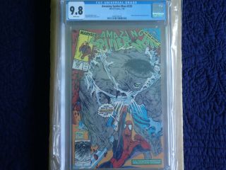 Spider - Man 328 1990 Marvel Cgc 9.  8 Classic Hulk Cover/ Mcfarlane Nm/mt