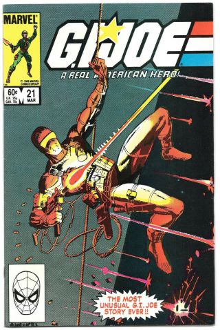 G.  I.  Joe 21 Fn/fn,  1984 Marvel Comics 1st App Storm Shadow Key Issue Gi Hero