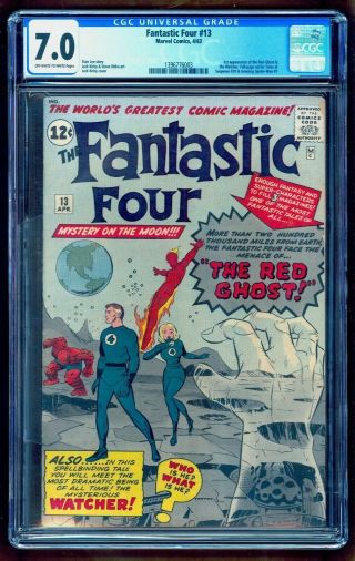 Fantastic Four 13 Cgc 7.  0 1st Watcher Bright Colors See Our 49