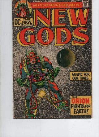 Gods 1 (dc 1971) First App Orion /jack Kirby /4th App Darkseid - Vg/f 5.  0