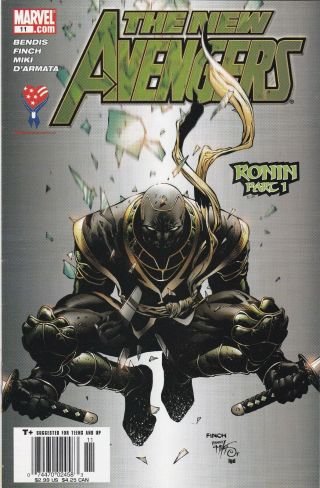 Avengers 11 (nov.  2005,  Marvel) 1st App Of Ronin; Vf/nm (9.  0)