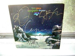 Yes Signed Lp Topographic Oceans By 5 Members Of The Group