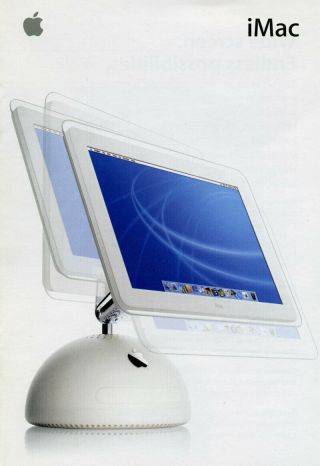 2002 Apple Computer Sales Brochure " G4 Imac "