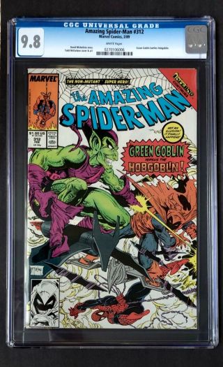 Spider - Man 312 Cgc 9.  8 White Pages - No Seller’s Fee So 1 Time Listing