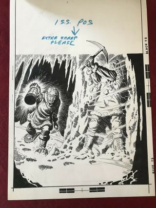 GHOSTS 37 art hand drawn cover Luis Dominguez DC Horror Bronze 1974 2
