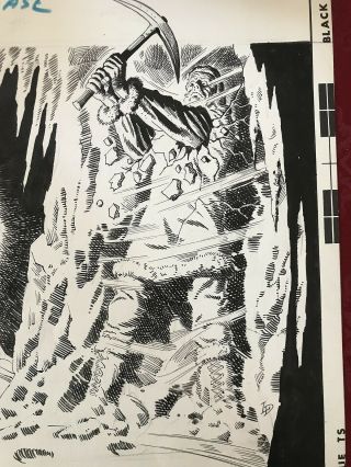 GHOSTS 37 art hand drawn cover Luis Dominguez DC Horror Bronze 1974 4