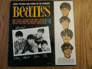 “Songs,  Pictures and Stories of The Fabulous Beatles’ 1964 LP ex cond 2