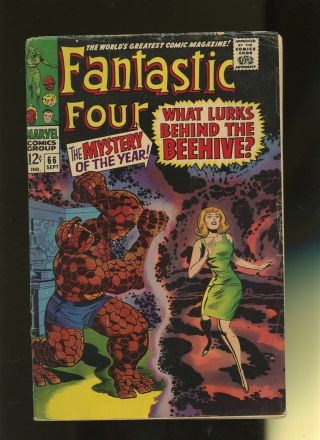 Fantastic Four 66 Vg 4.  0 1 Book Marvel,  1st Adam Warlock (him),  Enclave & More