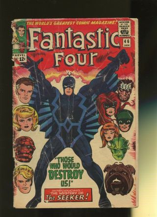 Fantastic Four 46 Fr/gd 1.  5 1 Book Marvel Inhumans 1st Seeker Dragon Man