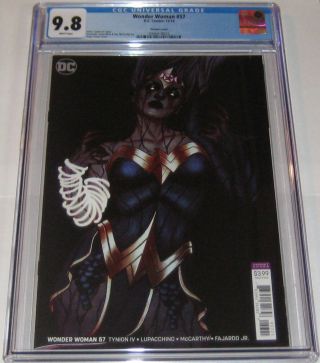 Wonder Woman 57 Cgc 9.  8 W/pages Jenny Frinson Variant Cover