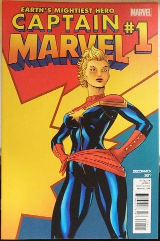 Captain Marvel 1 (2012) Classic Ed Mcguinness Cover Mohawk Endgame