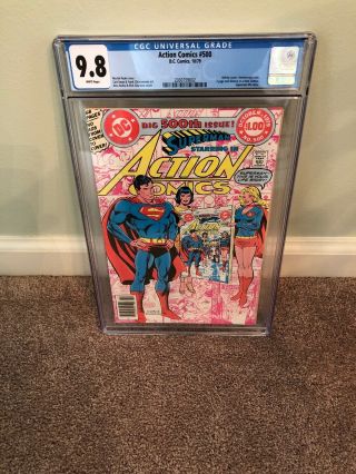Action Comics (dc) 500 1979 Cgc 9.  8 White Pages
