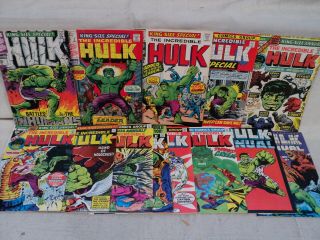 Incredible Hulk Annual 1 - 13 Set 5 2nd App Groot 1962 - 1984 Marvel Comics (11393