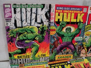 Incredible Hulk Annual 1 - 13 SET 5 2nd app Groot 1962 - 1984 Marvel Comics (11393 2