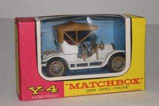 Matchbox Lesney Models Of Yesteryear Y - 4 1909 Opel Coupe,  Brown Roof,  Boxed 2
